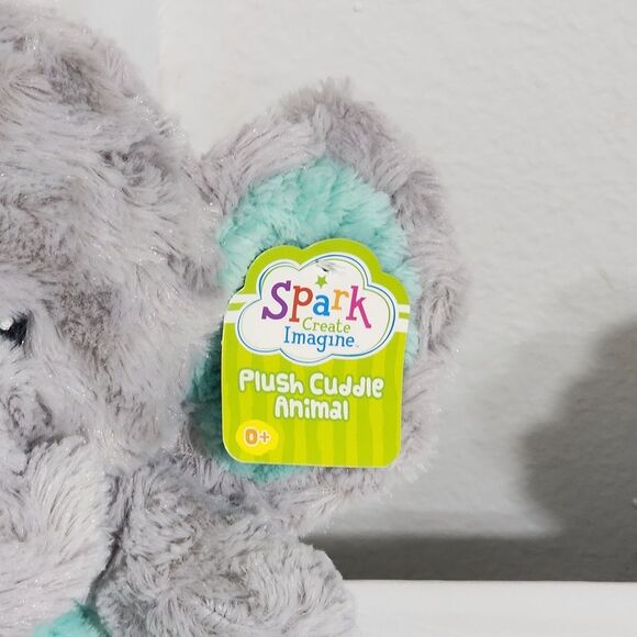 Baby Nursery Soft Sensory Sounds Elephant & Dinosaur Plush Toy Set of 2 NEW - Picture 10 of 14